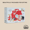 The Pretend Play Vintage Doctor Set is a boxed wooden role play kit with a red case, stethoscope, syringe, and more. Beautifully packaged for gifting in 100% recyclable materials. Suitable for ages 3+.