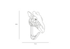 The Coat Hanger - Giraffe is a line-drawn wall hook shaped like a giraffe’s head, measuring 24 cm tall and 13 cm wide, with the hook positioned beneath the giraffe’s chin.