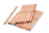 The Stockmar Hexagonal Colored Pencil Set includes 18 vibrant colors and a graphite pencil, all FSC certified with a natural wood finish—renowned German quality art supplies.