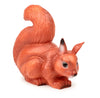 A whimsical design, the realistic Squirrel Lamp has a bushy tail and smooth, shiny texture. Seated with paws near its mouth, it features detailed ears and a round nose. Its charm adds playful warmth to any space.