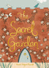 The Collector's Edition of "The Secret Garden" by Frances Hodgson Burnett features a cover with a brick wall, yellow vines, daisies, a dragonfly, birds, and a bee. A small arched door sits at the bottom with the title in bold yellow script.