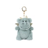 The Mon Ami - Dax Dragon Keychain / Bag Charm is a small, light blue dragon with gold wings and horns, attached to a gold clasp—ideal as a cute bag accessory—shown on a white background.