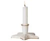 A white candle burns in the PRE-ORDER: Maileg Christmas Candle Holder, Star, Small (estimated arrival early September), with handpainted golden details, set against a plain light background.