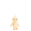 Bukowski - Dougie & Mama Duck is an ultra-soft plush yellow duck with a white tuft on its head, orange beak and feet, standing upright against a plain white background.
