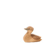 Handcrafted wooden figurine of an Ostheimer Canada Goose - Small resting.