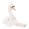 The Bukowski Odette Ballerina Swan is a plush toy with soft white fur, a white tutu, matching slippers, and a gentle expression—an elegant ballet stuffed animal ideal for any collection.