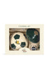 The Konges Sloejd Football Set comes boxed in cream-colored packaging and includes a green and white soccer ball with a lemon graphic, a matching cone, whistle, and water bottle—all ideal for backyard practice or as an exciting football activity set for young players.