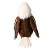 The Bukowski - Scout Bald Eagle is a plush stuffed animal with brown wings, a white head, and a white tail—designed with toy safety in mind and shown from the back against a white background.