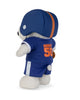 The Peanuts Snoopy - American Football plush by Bon Ton Toys features Snoopy in a blue football helmet and matching jersey with the number 50 and "Snoopy" in orange on the back, posed against a white background.