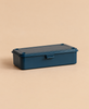 Indigo Toyo - Steel Stackable Storage Box T-190 rectangular toolbox with a hinged lid.