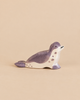 Ostheimer Sea Lion - Head Low handcrafted from wood with grey painted markings.