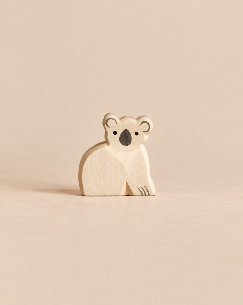 An Ostheimer Koala, a small, handcrafted wooden figurine.