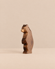 Handmade Holzwald Small Bear - Standing figurine crafted from wood and posed on its hind legs.