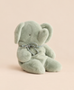 Maileg Elephant Plush, Medium - Soft Mint, a plush elephant toy with a small decorative braided cord tied around its neck.