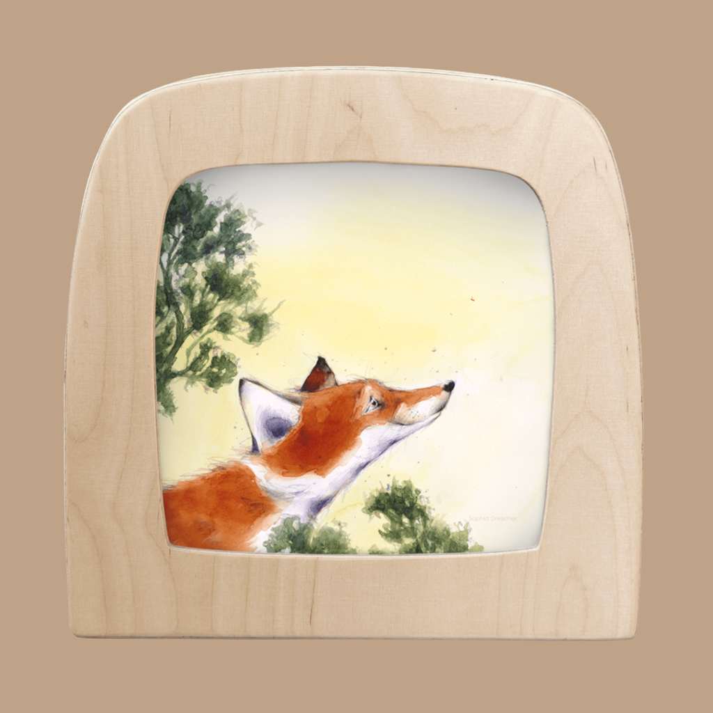 A charming silhouette of a red fox, titled "Foxy Friend," is designed for the Toverlux Lamp—perfect to complement your favorite StoryLux Silhouettes and add woodland magic to your space.