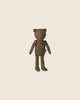 The PRE-ORDER Maileg Teddy Dad in Ash Green, featuring a vintage style, stands upright against a plain light beige background. Estimated arrival is mid November.