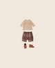 Flat lay of the Maileg Pants and Knitted Sweater, Size 4 - Off White (PRE-ORDER, arriving early November), styled on a light beige background.
