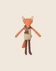 PRE-ORDER: Maileg Fox, Big Brother—a soft toy fox plush with an orange and beige body, long brown legs, a bushy tail, and a striped brown scarf—one of your perfect forest friends. Estimated arrival early November.