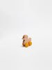 The Sabo Concept Rolling Duck - Yellow, an heirloom-quality wooden toy with yellow wheels, is centered on a plain white background.