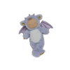 The Olli Ella Cozy Dinkum Dragon - Rory - Lavender is a gentle weighted plush doll in a soft lavender dragon costume with wings, ears, and horns, perfect for calming cuddles against a plain white background.