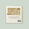 The back cover of Winnie-the-Pooh: Finding Feelings features Pooh and Piglet in a forest on a light cream background with a green spine, inviting little ones to explore emotions for toddlers.