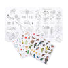 The Moulin Roty Botanist Coloring Book & Stickers features detailed fauna and flora illustrations with several sticker sheets of birds, animals, plants, and garden objects to decorate your coloring pages.