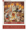 Mulberry Cake - 500 Piece Jigsaw Puzzle features woodland animals gathered around a table with food. This charming puzzle by Loré Pemberton is perfect for nature lovers.