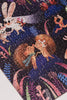 A close-up of the Courting Critters 500 Piece Puzzle reveals illustrated animals—two hedgehogs touching noses, a white rabbit, and a caterpillar—nestled among vibrant plants on a dark background. This charming puzzle is perfect for adults and makes a wonderful Valentine’s Day gift for someone special.
