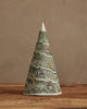 Coral & Tusk Peek a Tree Tree: a cone-shaped felt tree decorated with embroidered pine needles and small woodland creatures peeking out, perfect for holiday tabletop decor.