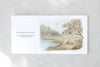 An open Winnie-the-Pooh: Finding Feelings board book displays text on the left and an illustration of Pooh and Piglet by a pond, watching a balloon float above a grassy meadow with trees on the right.