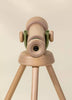 The Wooden Tripod Telescope – 15x Zoom features green side supports and a matching stand, perfect for imaginative pretend play. Shown on a plain beige background.