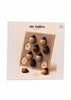 A boxed Montessori-style wooden peg puzzle for ages 3+, branded “elha” and labeled “My Little Lady Bug Wooden Puzzle,” features removable numbered ladybug pieces (3, 4, and 6) on a beige board—a charming counting toy.