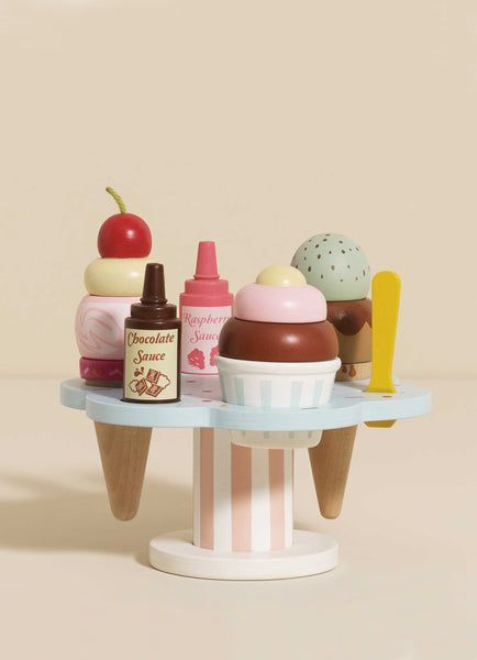 Wooden Ice Cream Stand & Toppings– Odin Parker