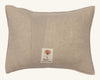 Pair the Beige linen pillow featuring a red coral patch and “CORAL & TUSK” text with the Coral & Tusk Spooky Forest Pocket Pillow for a festive, seasonal accent.