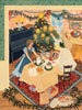 Two women in vintage-style dresses decorate a Christmas tree and set a table with tea and cake in the cozy, festive room of the Christmas at Orchard House - 1500 Piece Jigsaw Puzzle.
