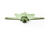 The Costume - T-Rex Dino is a green, plush blanket shaped like a dinosaur with a head, soft teeth, four legs, and cozy faux fur, shown on a white background.