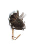 The Coat Hanger - Triceratops Dino features a plush triceratops head with beige horns mounted on a wooden hook, creating a charming dino-themed coat hanger for your wall, shown against a white background.