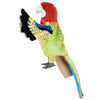 The Parrot Puppet from HANSA animals features vibrant red, green, blue, and yellow feathers and is designed to perch on your hand with its wings spread wide. Expertly crafted with exquisite attention to detail, this realistic stuffed animal brings lifelike imaginative play to life.