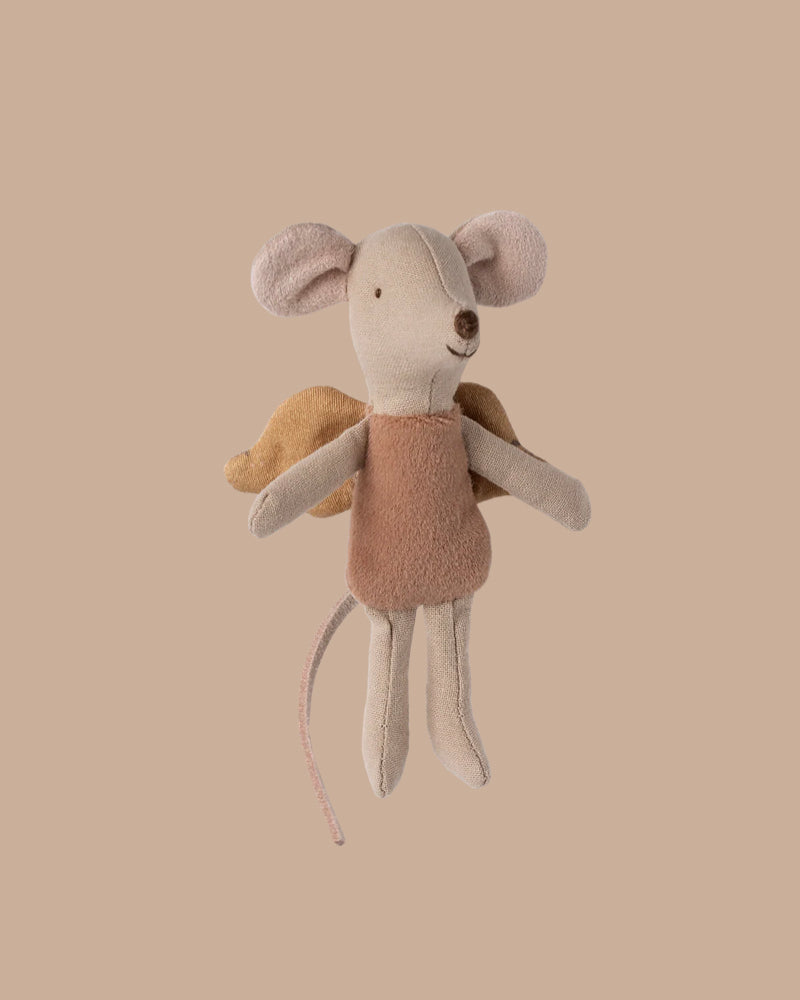 The Maileg Family Theater Set is displayed against a solid light brown background—the perfect addition to any Maileg collection or for pairing with Maileg mice and accessories.