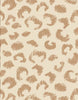 Beige background with a brown, hand-drawn leopard print—perfect for highlighting Minikane Doll Shoes | Converse Style Feline Print Sneakers against a trendy, playful backdrop for stylish dolls.