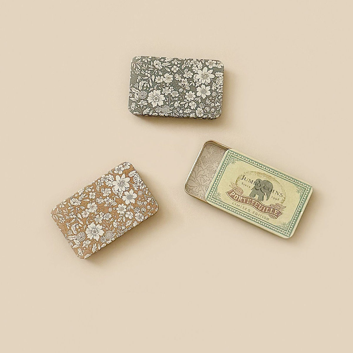 ②レトロ　メタル製装飾インク台 　オリジナルボックス付き Maileg Metal Box with Sliding Lid– Odin Parker