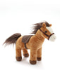 Introducing Stormy the Horse Stuffed Animal, a soft and snuggly plush toy set against a white background – perfect for any baby-friendly environment.