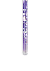 The Konges Sloejd Magical Glitter Wand - Unicorn, a clear tube with purple liquid and floating iridescent hexagonal glitter, is displayed against a white background.