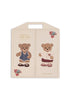 The Konges Sloejd My Sticker World Book Set - Teddy features two brown teddy bears dressed in various outfits, with charming cherry and floral decorations on the packaging. This reusable sticker set sparks creativity and fun, letting kids mix and match styles just like their own mini teddy bear sticker book.