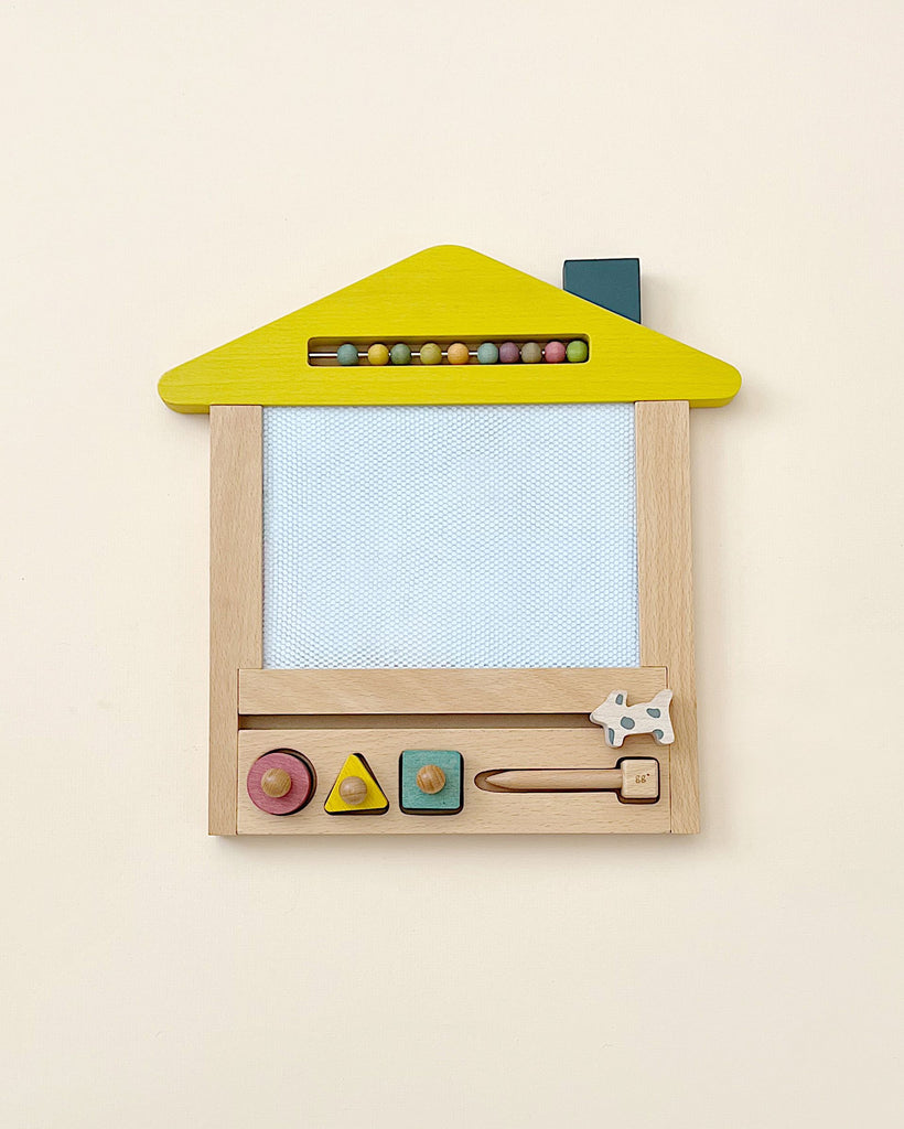 House shaped drawing board