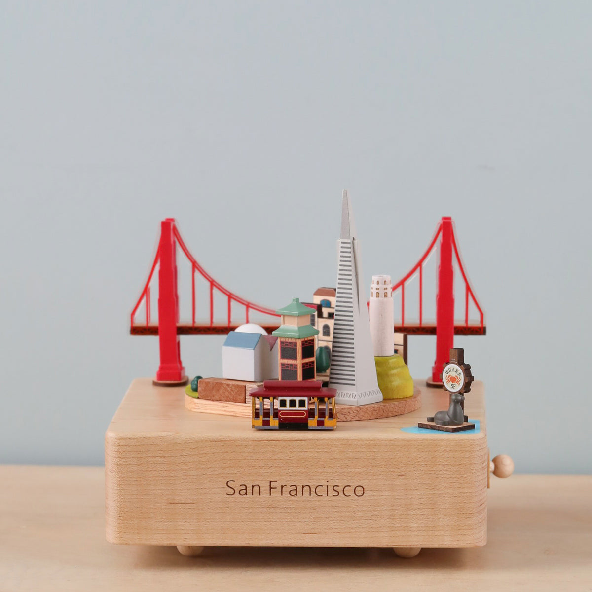 San Francisco Wooden Music Box– Odin Parker