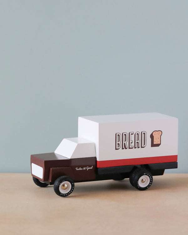 wooden bread truck toy