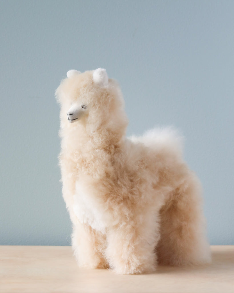 Plain alpaca plush with shorn coat • Magic Plush