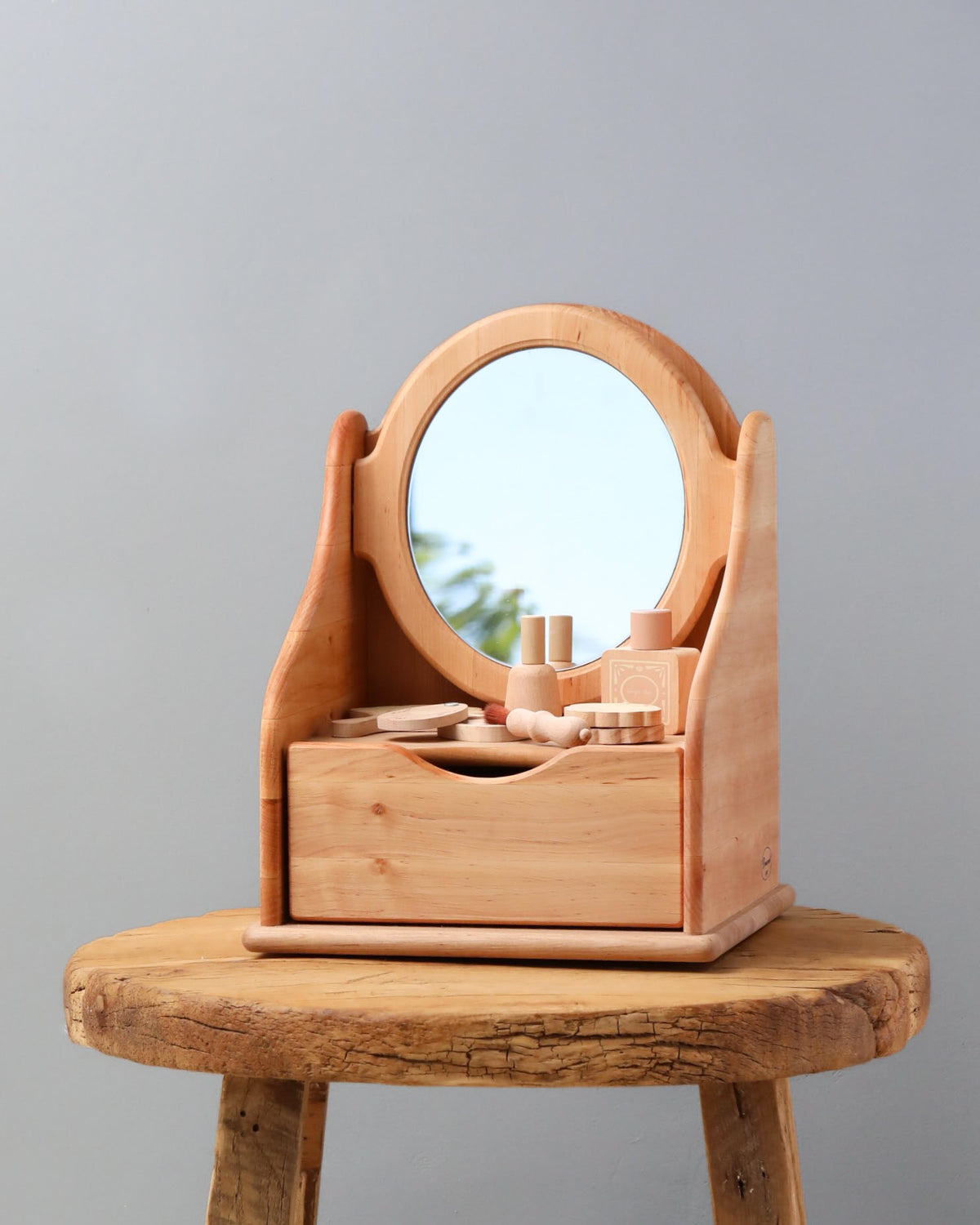 Handmade Wooden Toy Vanity Table Odin Parker