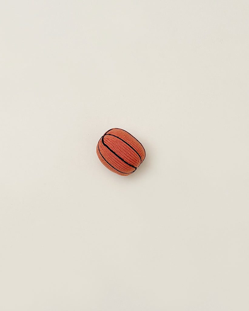 Knit basketball toy